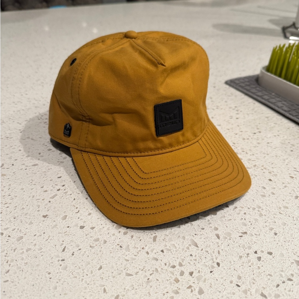 Mustard Yellow Cap with Black Logo